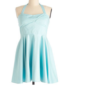 Modcloth Traveling Cupcake Truck Dress in Aqua L